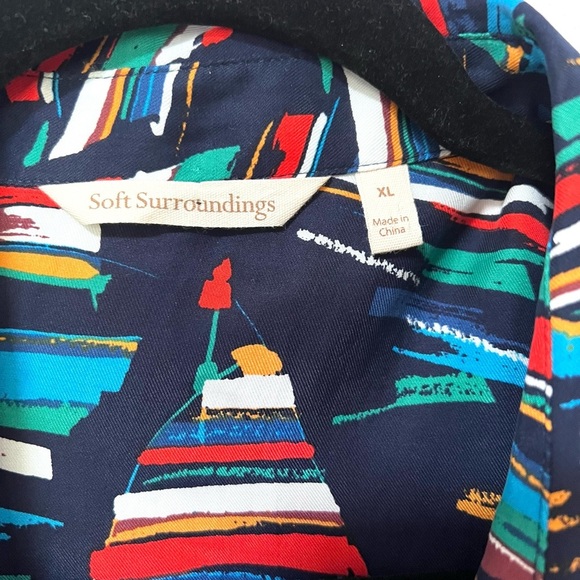 Soft Surroundings Multicolor Striped Tunic XXL - Picture 6 of 13